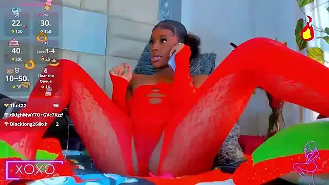 EbonyWildYou — hard cock filled with oil